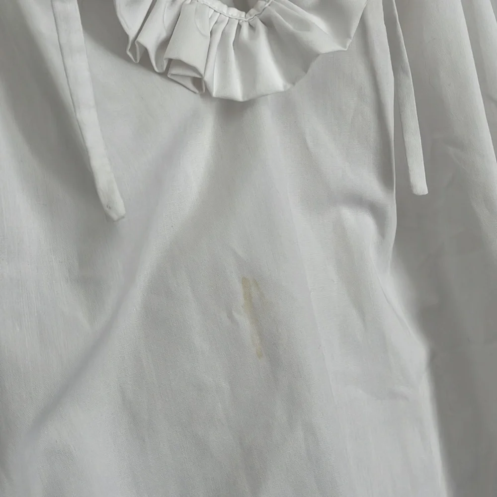 $300 Studio CUT White Puff Sleeve Maxi Oversized Dress  - ONE SIZE - Picture 7 of 9